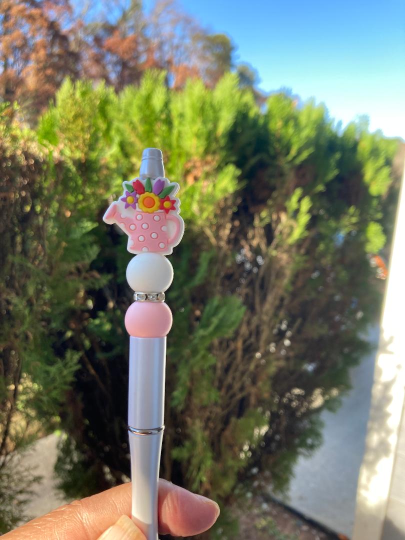 Flower Pot Beaded Pen