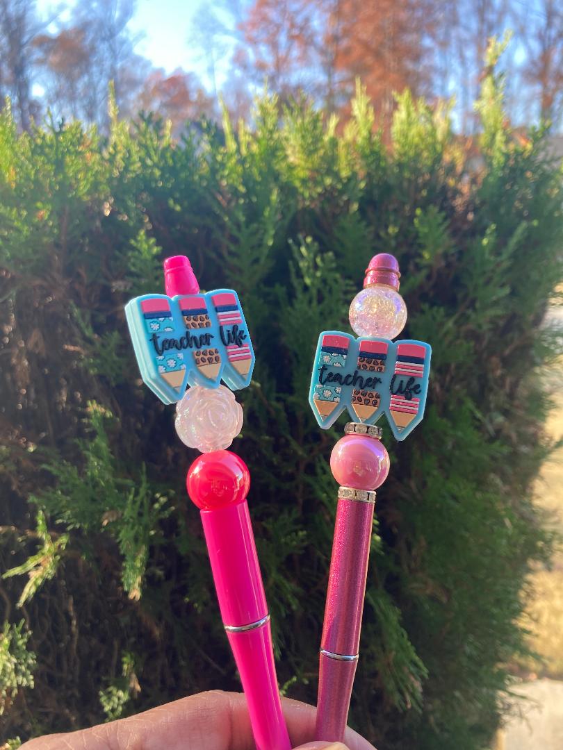 Teacher Life Beaded Pen