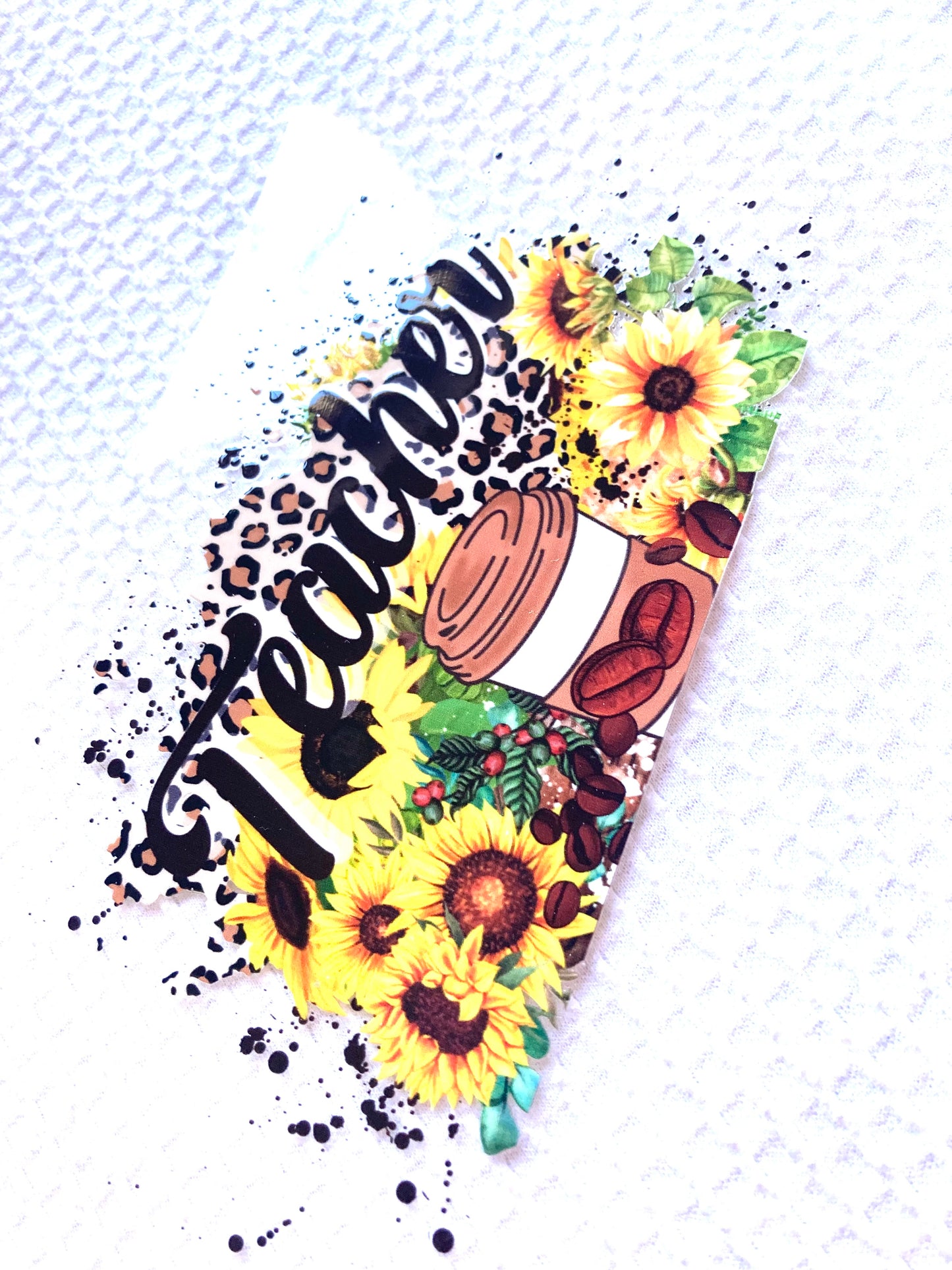 Sunflower Teacher Cup Wrap