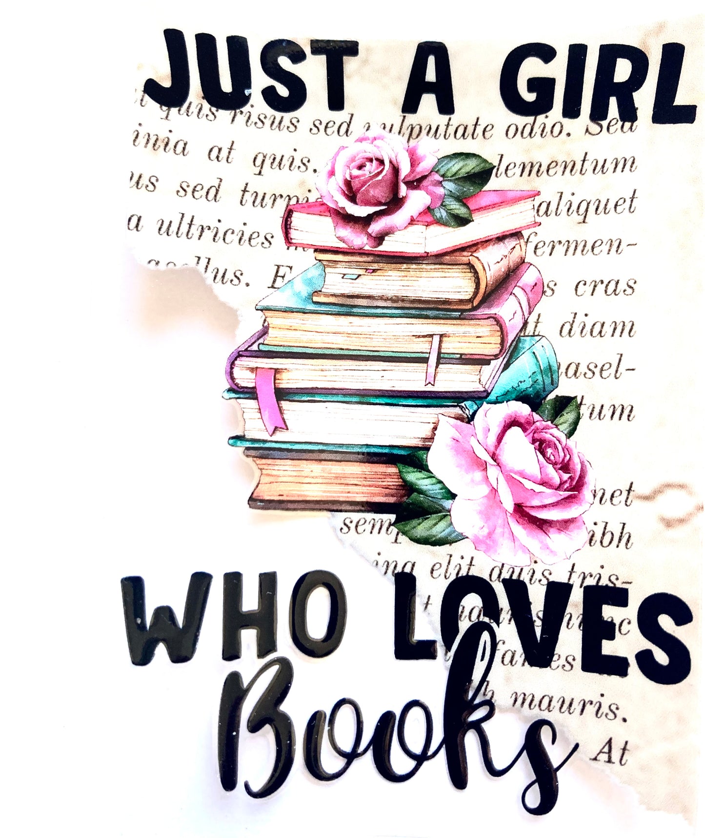 Just A Girl Who Loves Books Cup Wrap