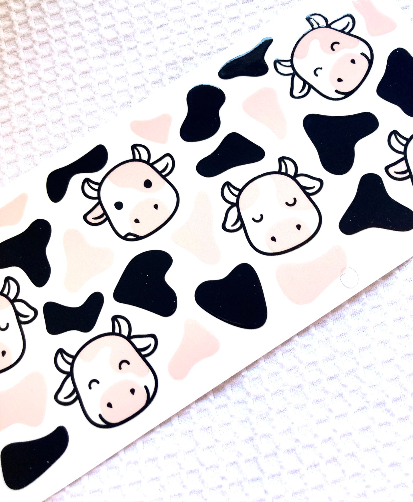 Pink and Black Cows Cup Wraps