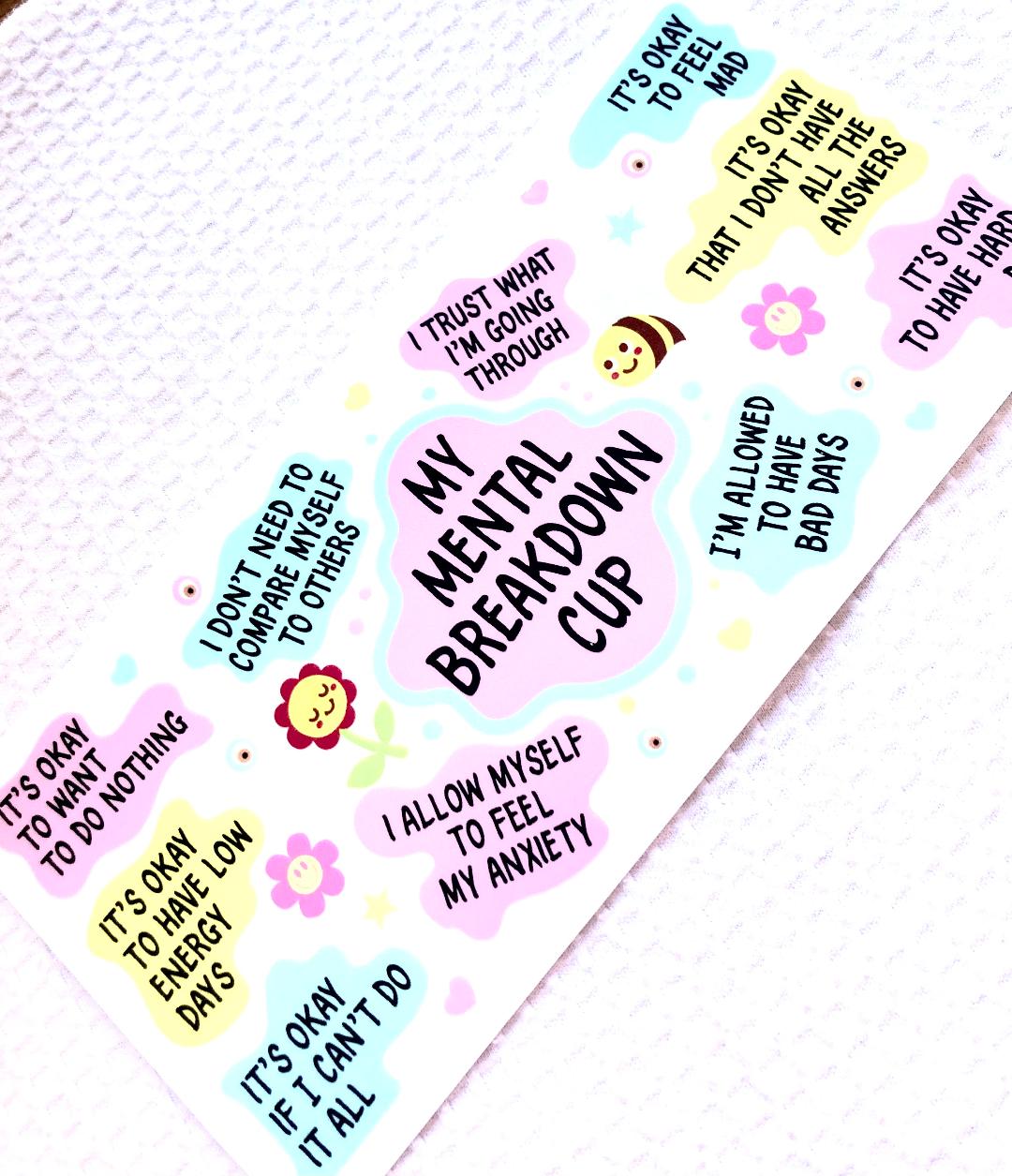My Mental Health Cup Wrap
