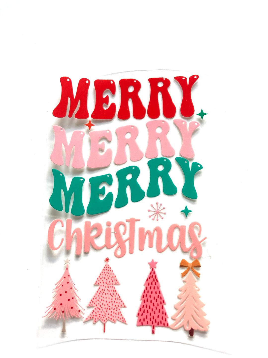 Merry Merry Merry Christmas Cup Wrap