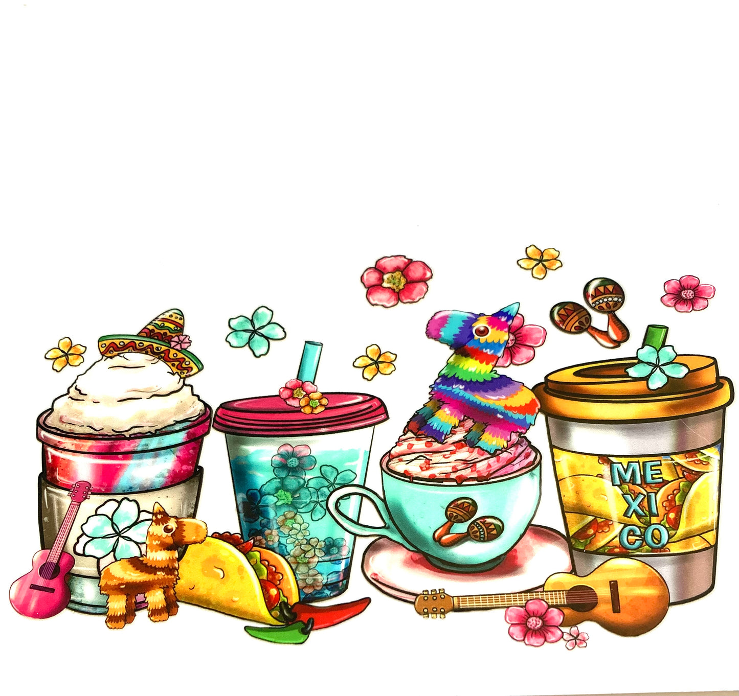 Mexico Drinks Cup Wrap