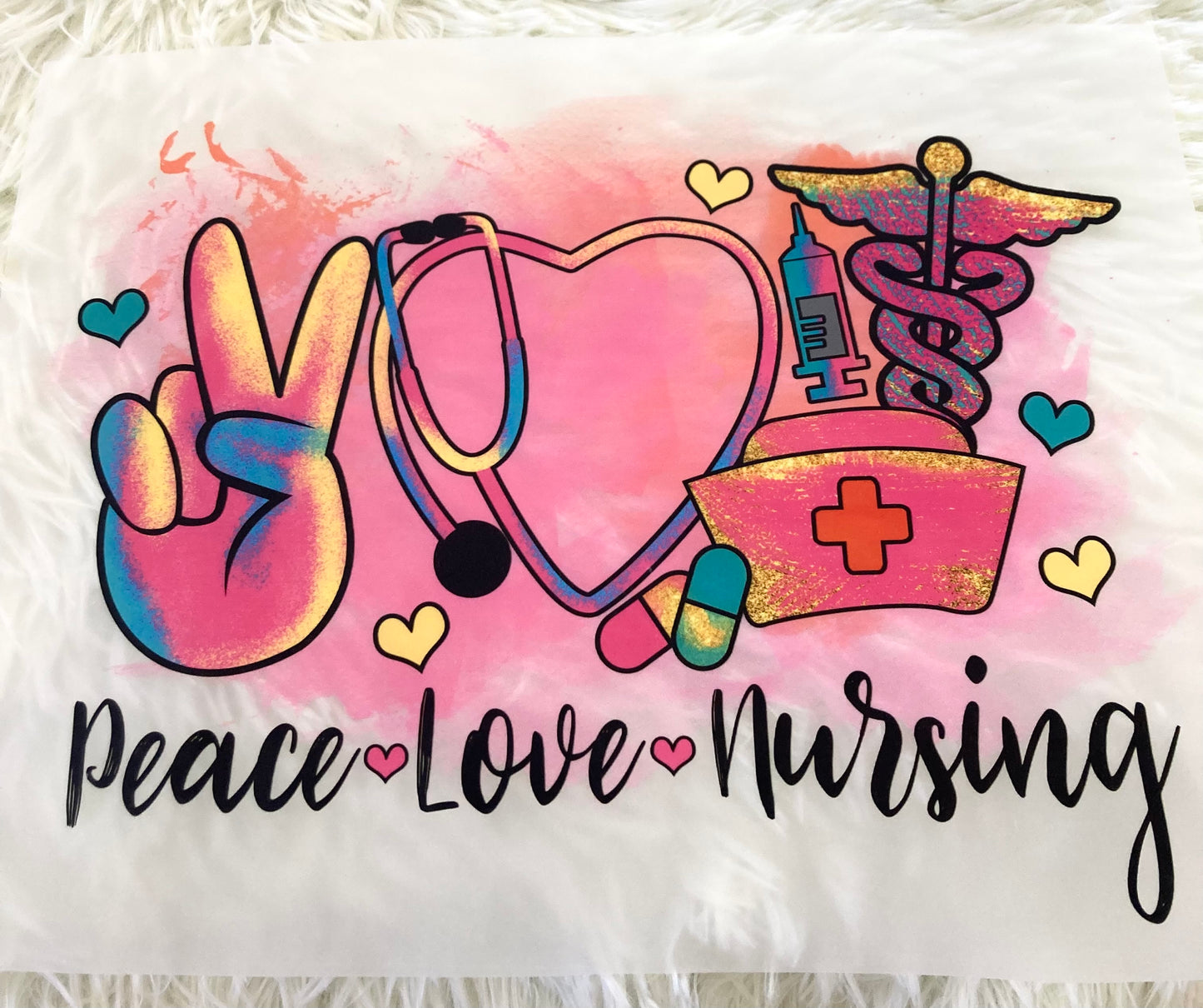 Peace Love Nursing Tshirt Claim
