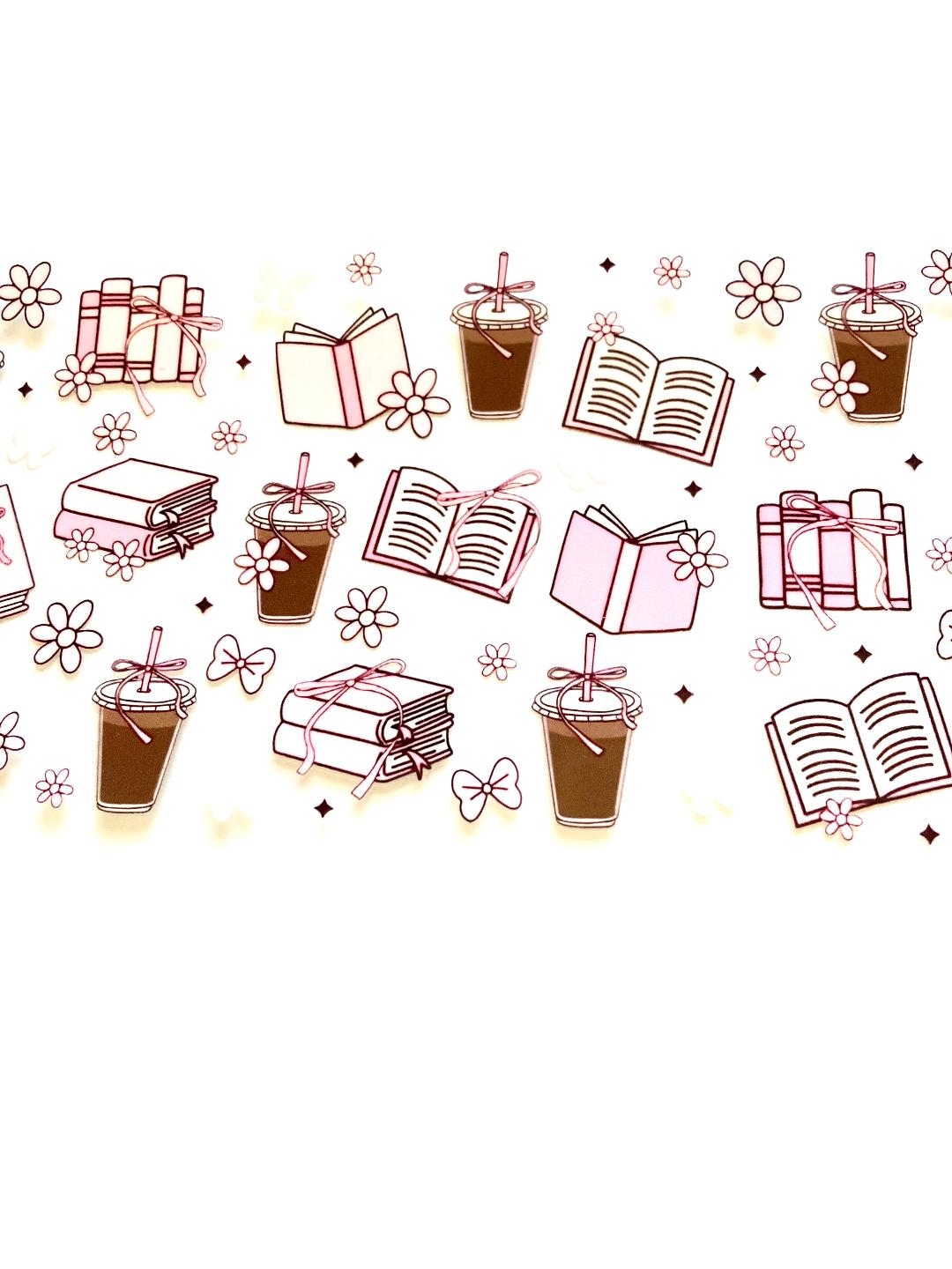 Drinks And Books Cup Wrap