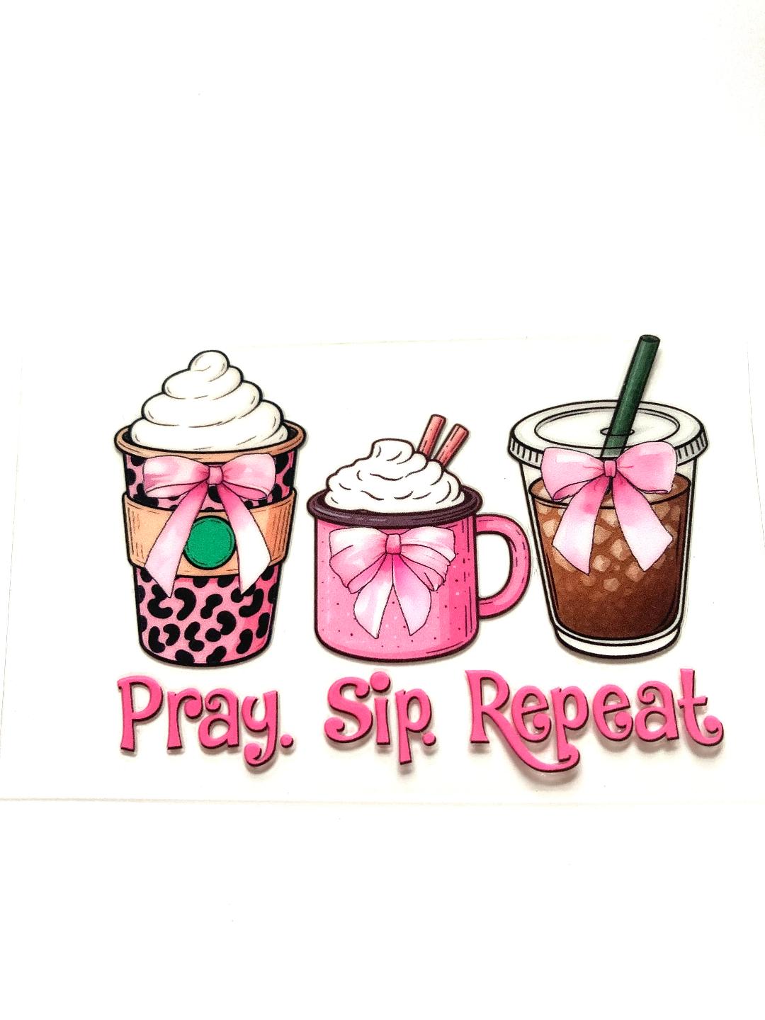 Pray Sip Repeat Cup Wrap