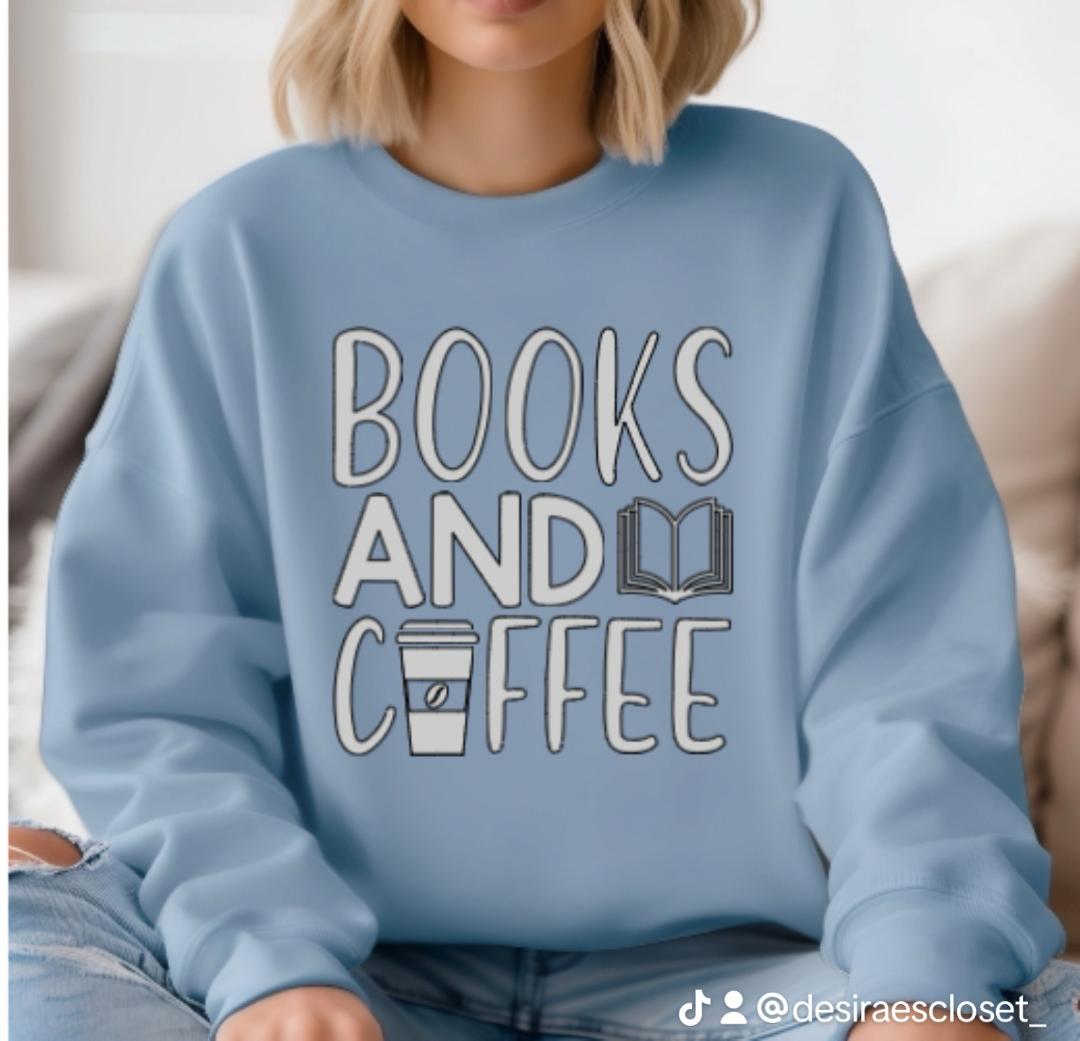 Books And Coffee Sweatshirt