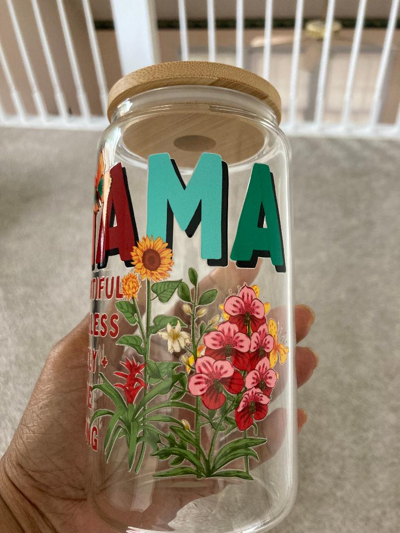 Mama Floral  Ready To Ship Cups