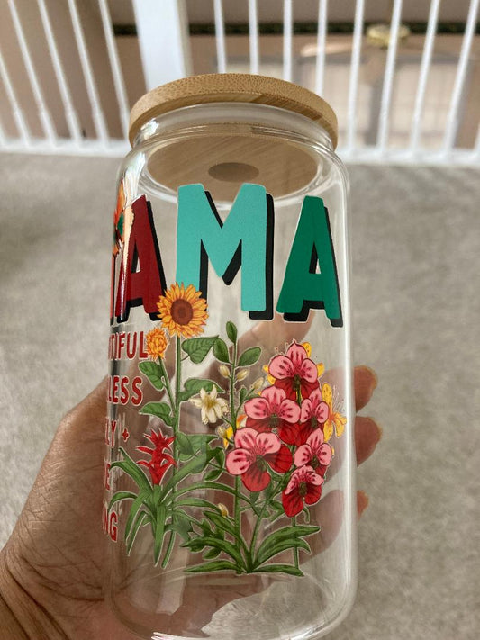 Mama Floral  Ready To Ship Cups