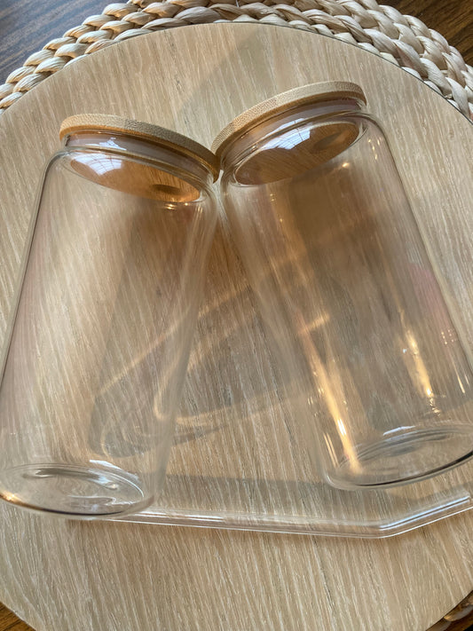 Glass Snow Globe 🌏 Tumbler (16oz)