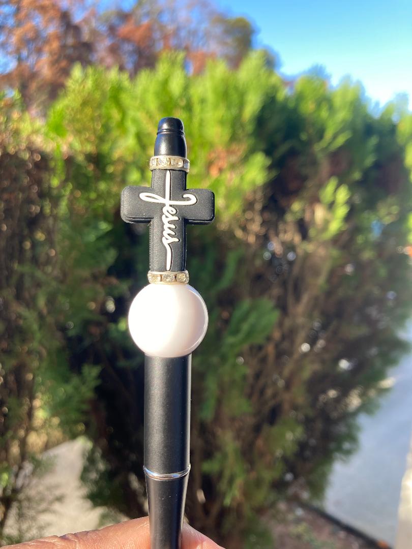 Cross Beaded Pen (Black)