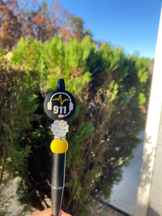 911 Dispatcher Beaded Pen