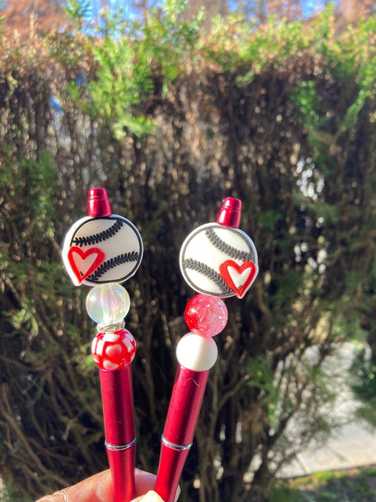 Baseball Beaded Pens