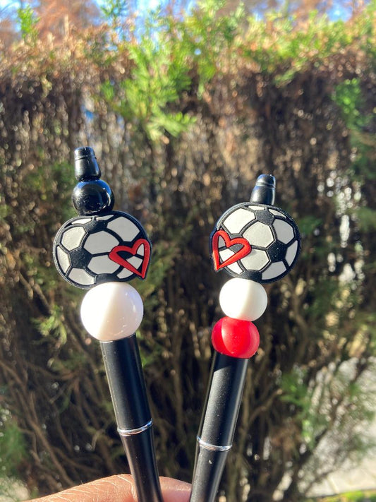Soccer Beaded Pens