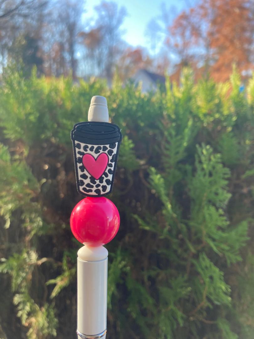 Coffee Cup Beaded Pen