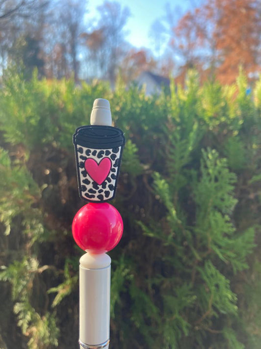 Coffee Cup Beaded Pen