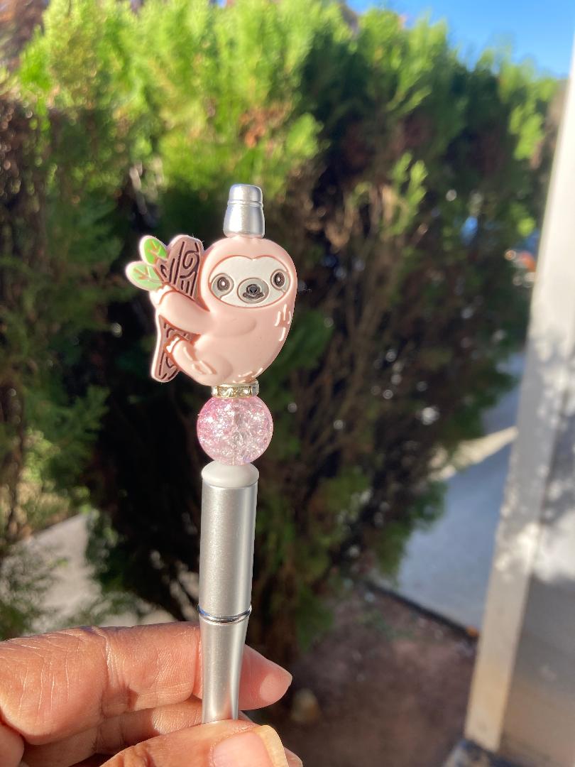 Sloth Beaded Pen