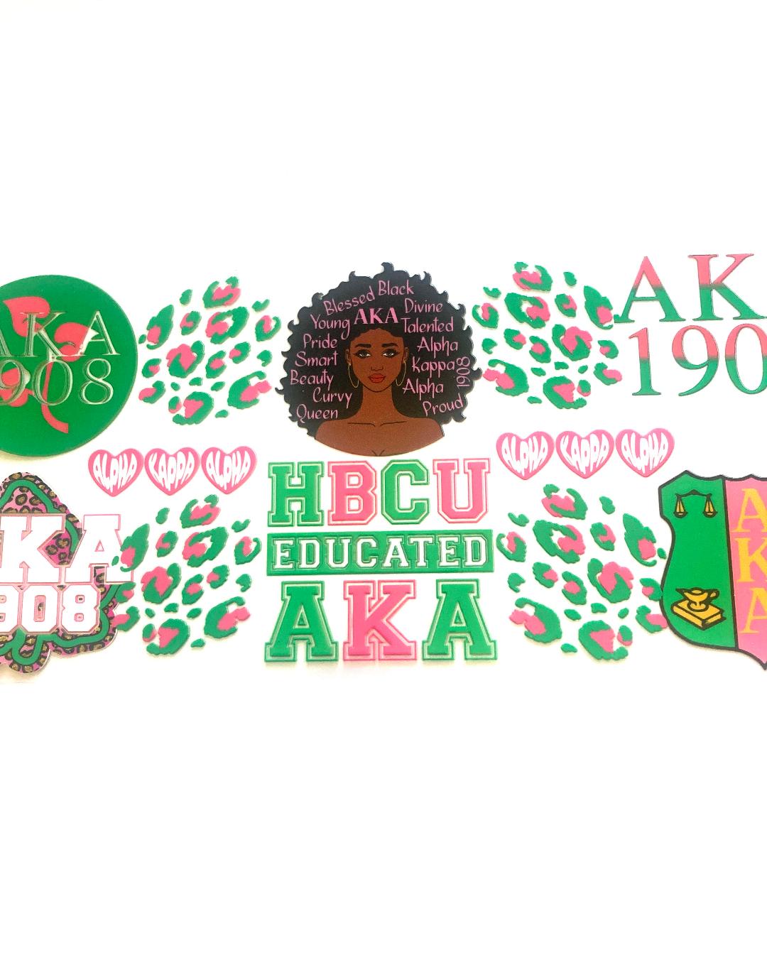 AKA Sorority Cup Wrap