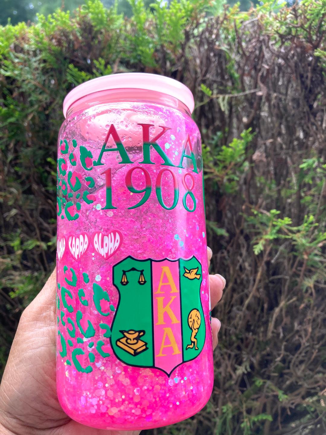 HBCU AKA Snow Globe Tumbler Ready To Ship