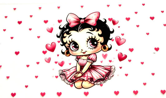 Betty Boo Hearts Cup Wrap