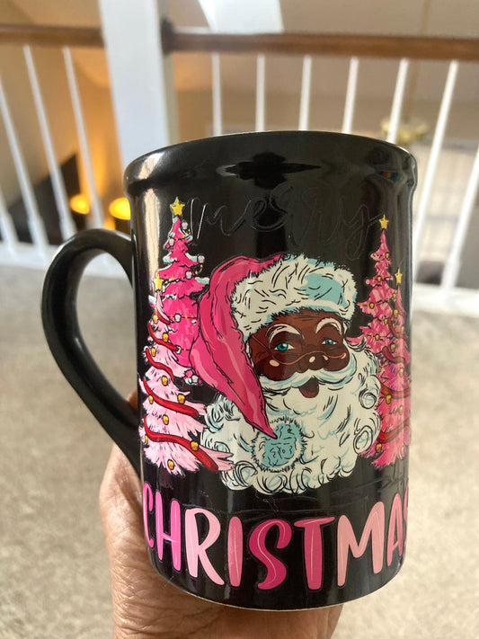Black Santa Cup Ready To Ship