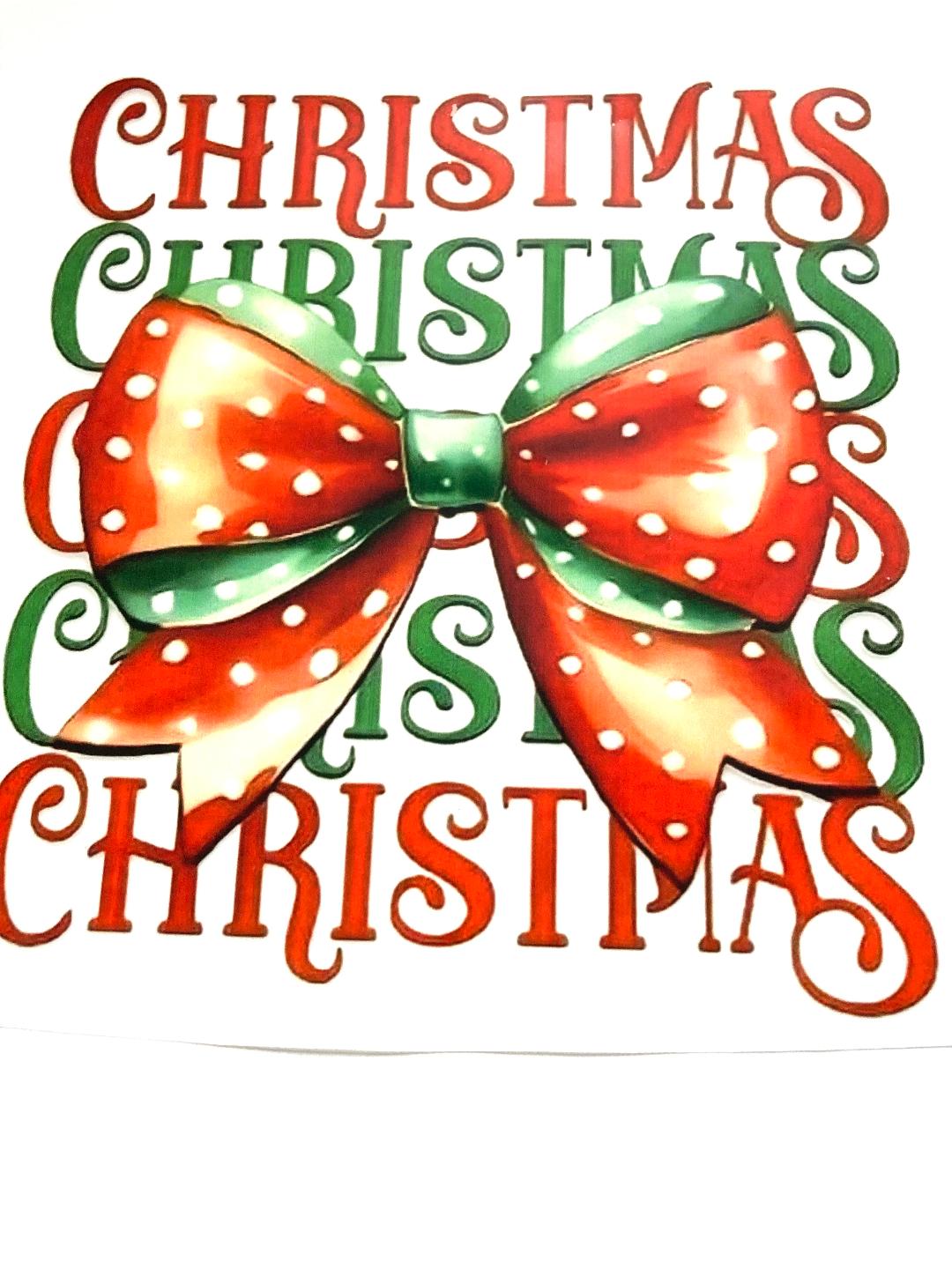 Christmas Bow Tee Shirt Claim