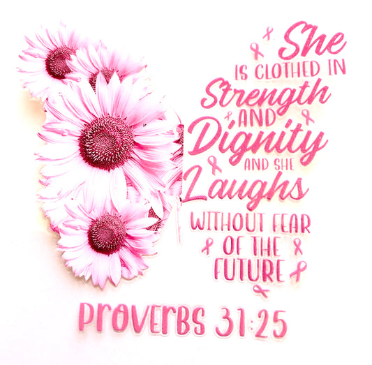 She Is Cloth With Strength And Dignity Cup Wrap