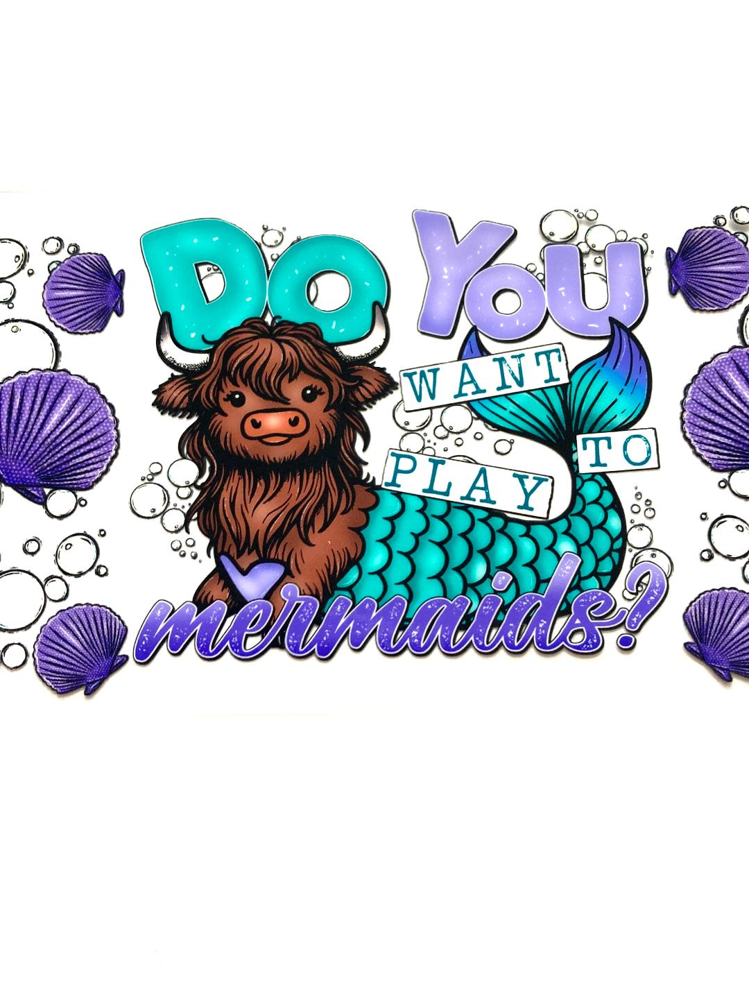 Cow Mermaid Cup Wrap