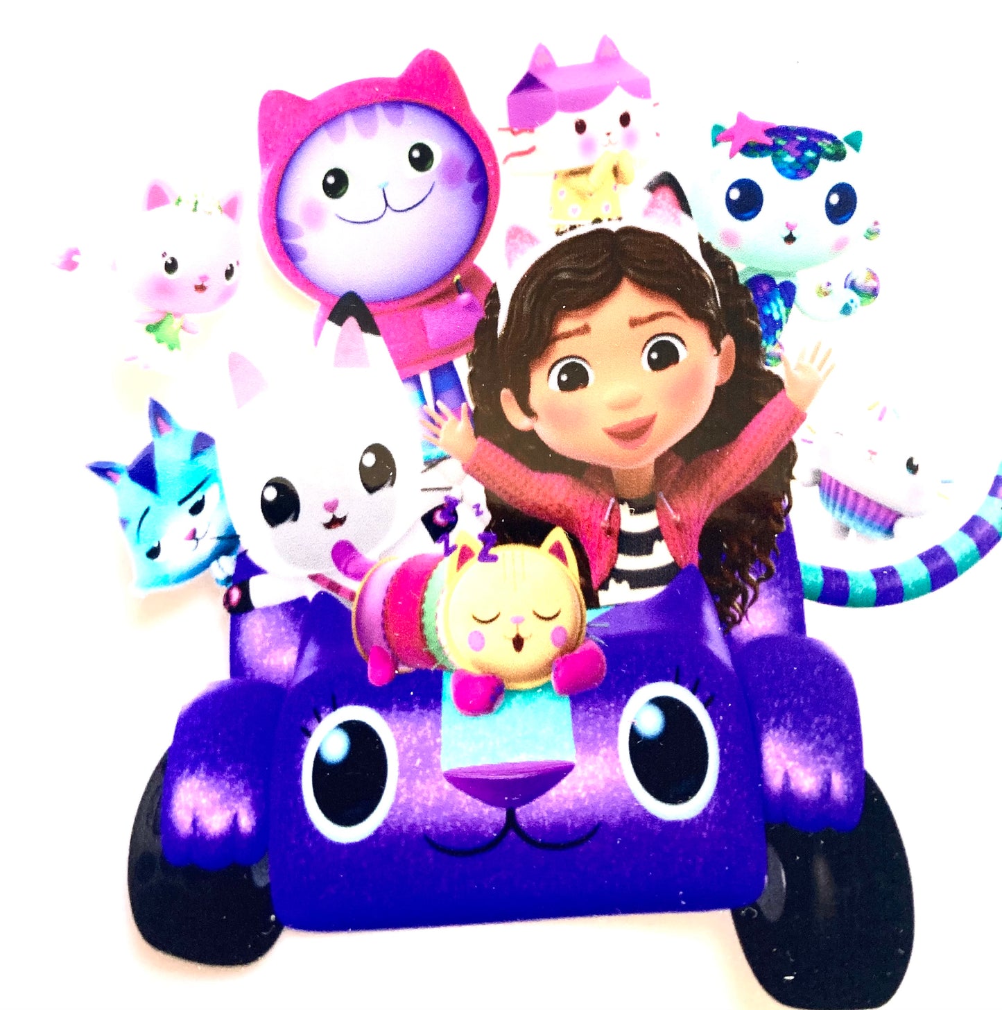 Cute Girl And Kitty In A Car Cup Wrap