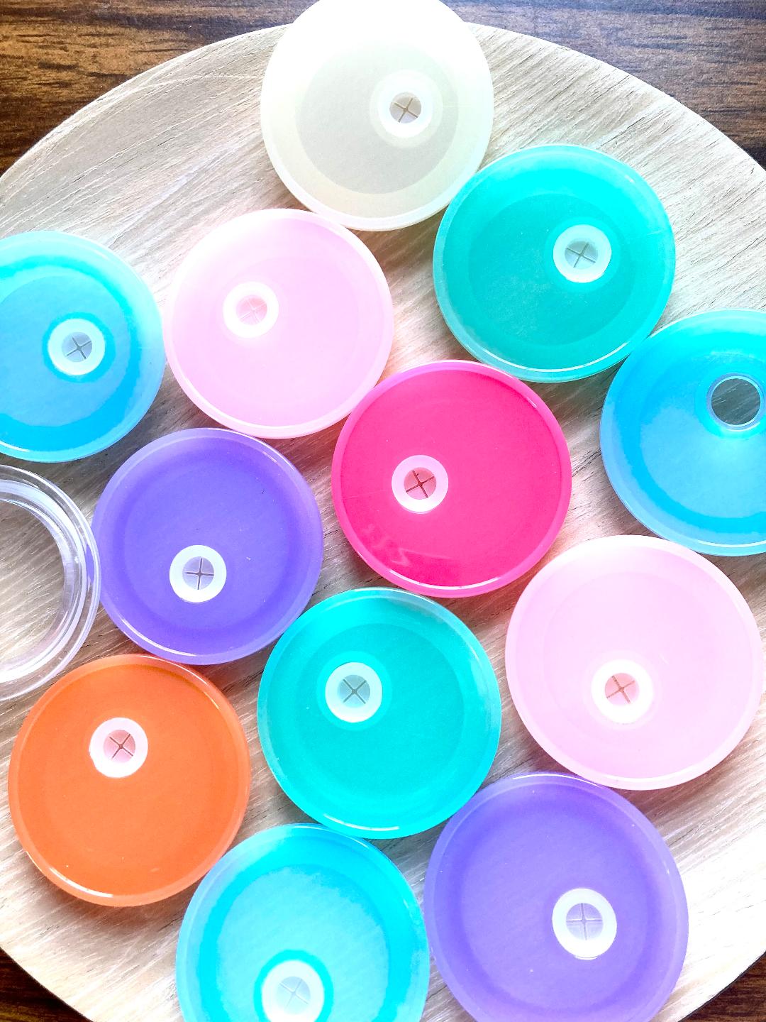 Colored Cup Tops Accessories