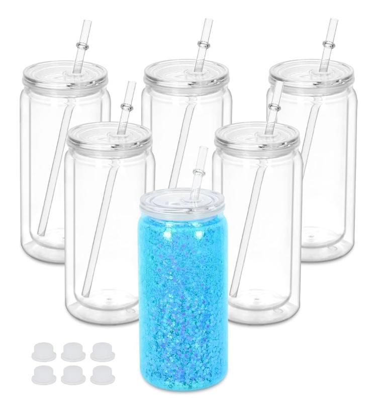 Custom Acrylic Snow Globe Tumbler (16oz)
