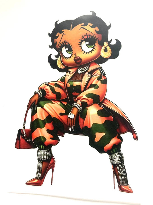 Betty Boo Fatigue Tee Shirt Claim