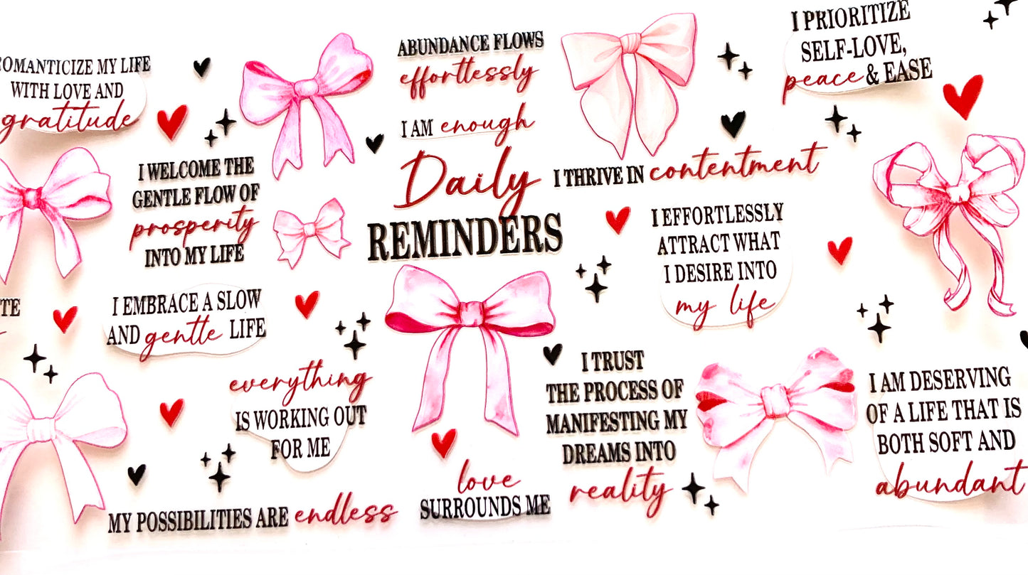 Bows Daily Reminder Cup Wrap