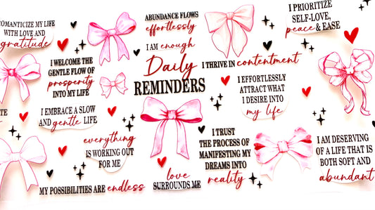 Bows Daily Reminder Cup Wrap