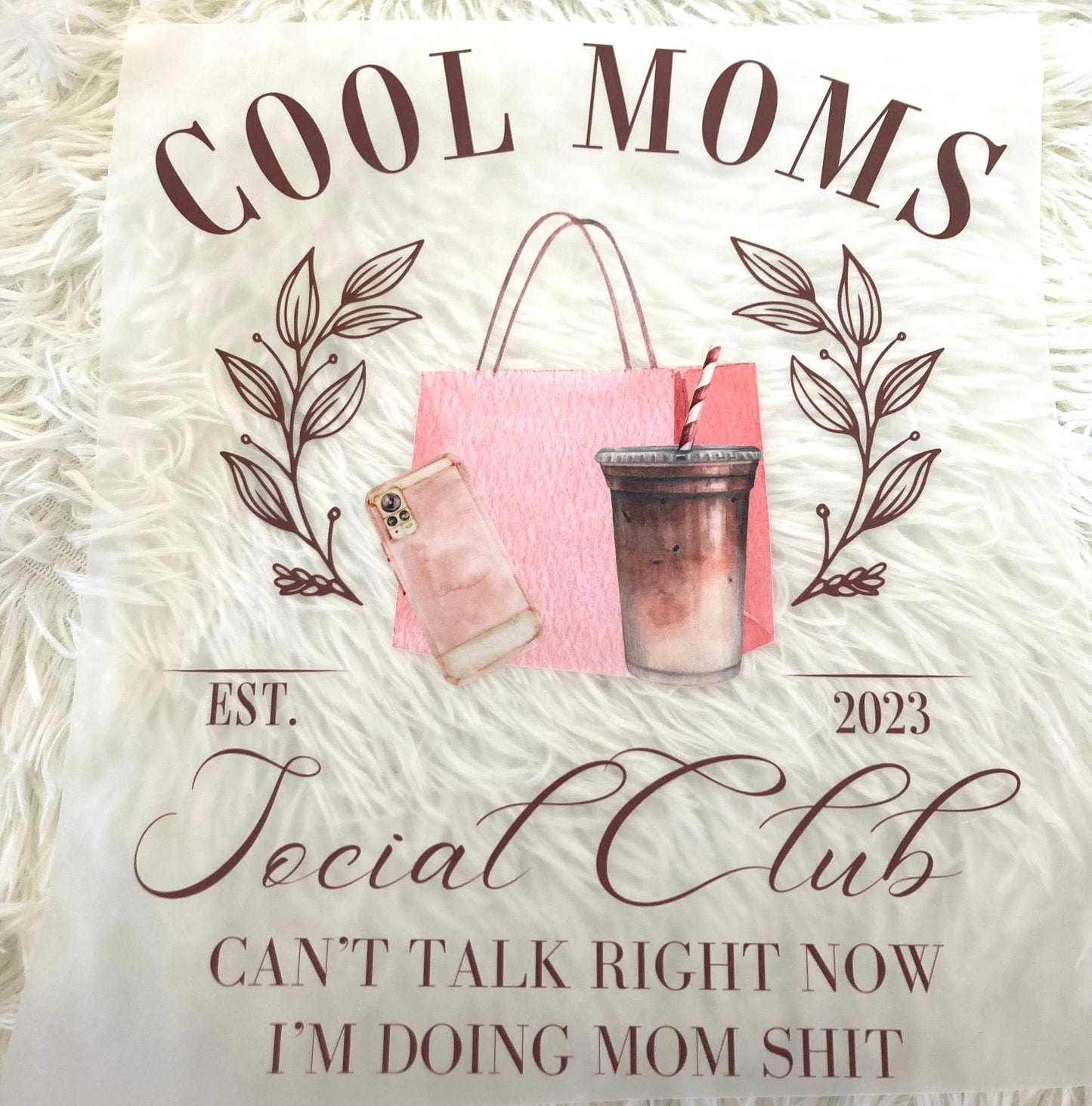 Cool Moms Social Club Tee Shirt Claim