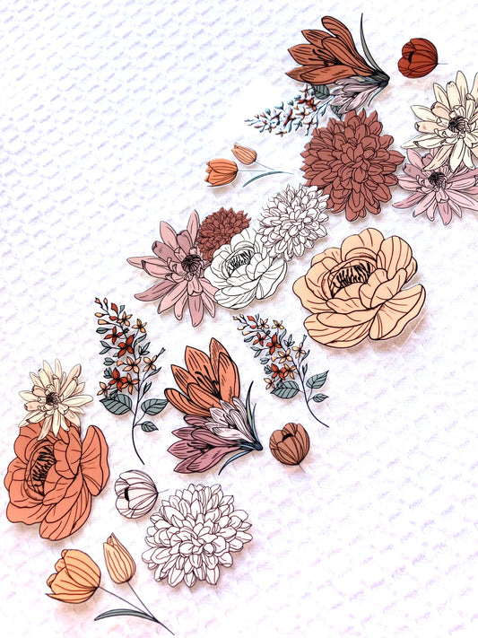 Fall Floral Cup Wrap
