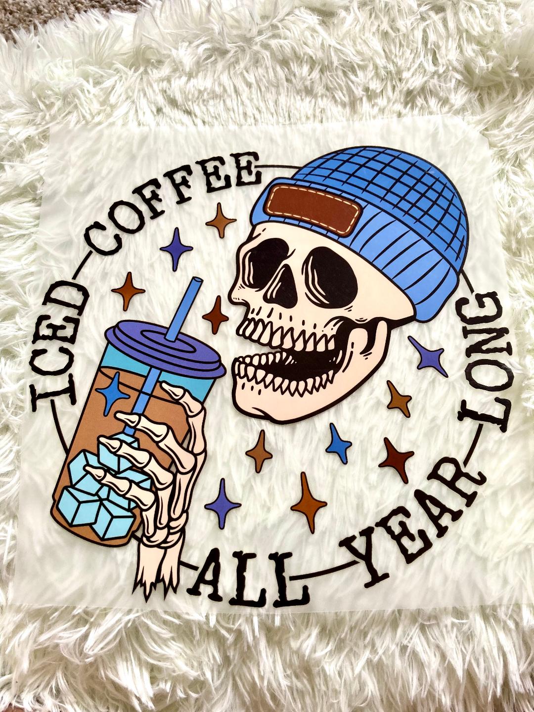 Ice Coffee All Year Long Tee Shirt Claim