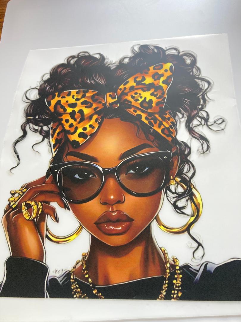 Leopard Print Girl Tee Shirt Claim