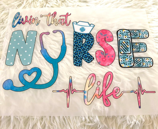 Livin That Nurse Life Tee Shirt Claim