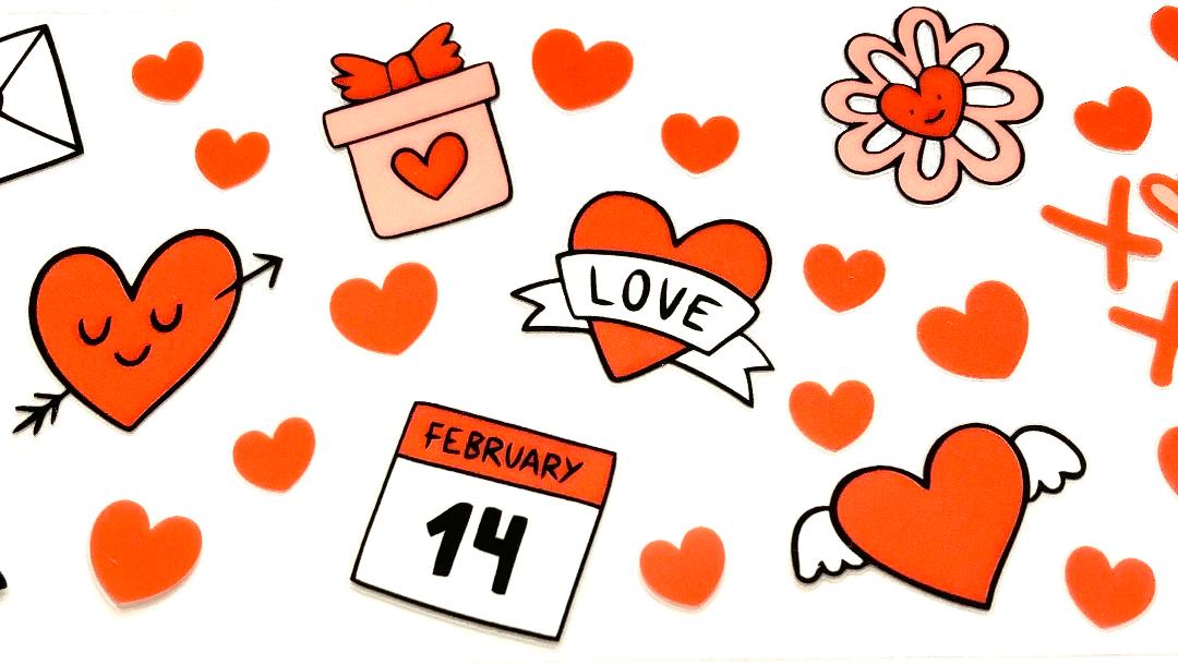 Love February 14th Cup Wrap