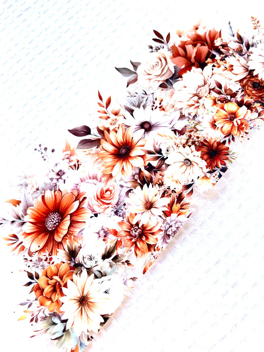 Orange Floral Cup Wrap