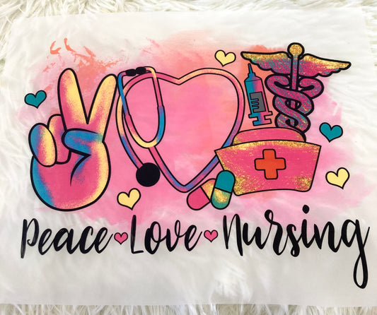Peace Love Nursing Tshirt Claim