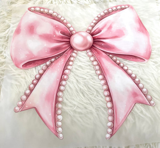 Pink Bow Pearls Tee Shirt Claim