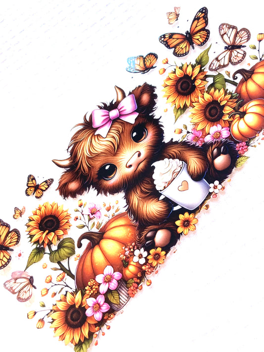 Pumpkin Cow Cup Wrap