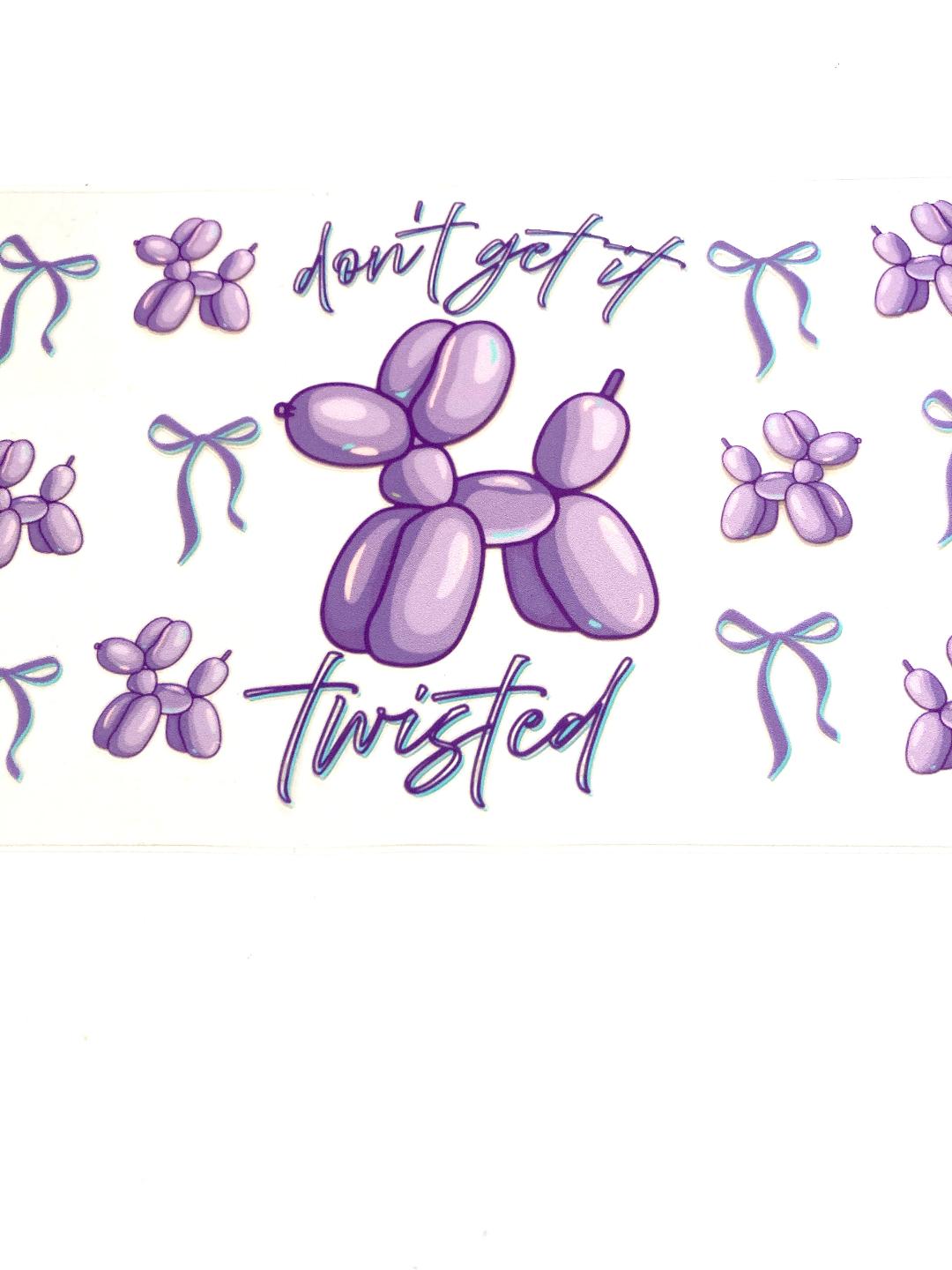 Purple Dog Cup Wrap
