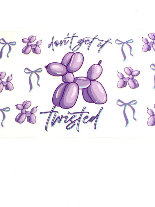 Purple Dog Cup Wrap