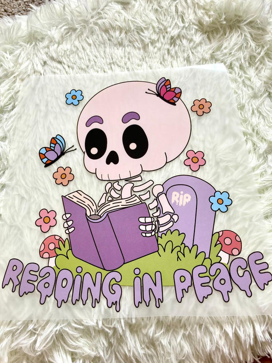 Reading In Peace Tee Shirt Claim
