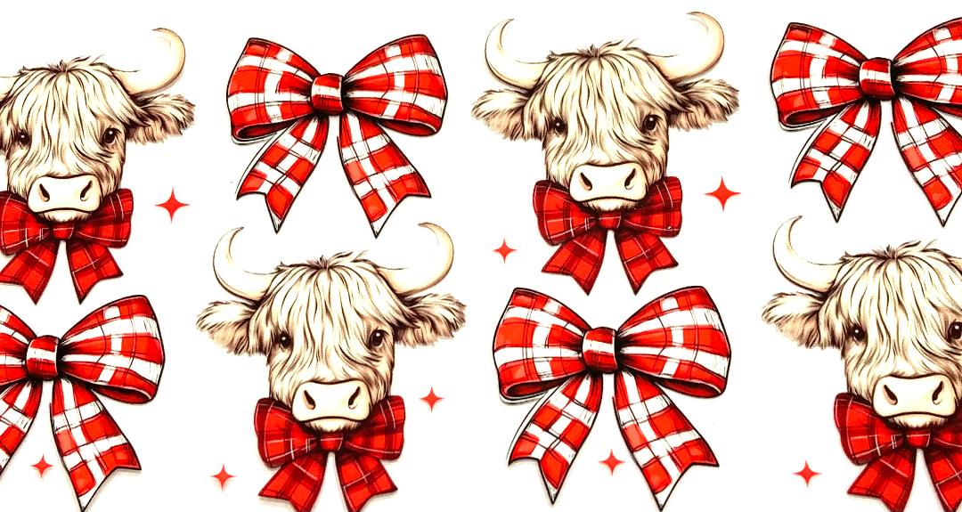 Red Bows Cup Wrap