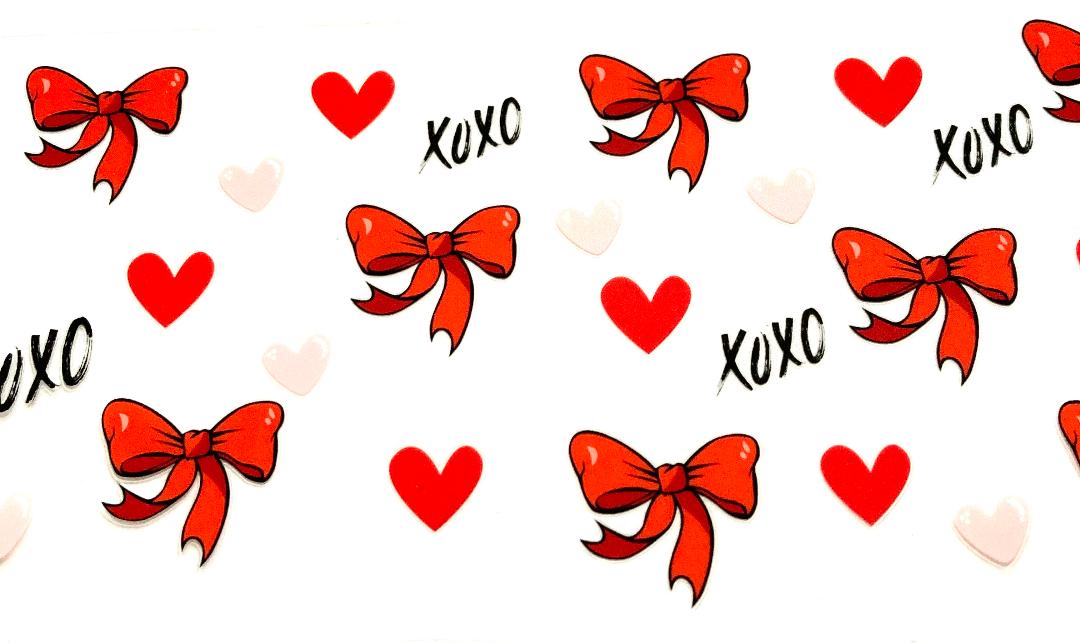 Red Bows XOXO Cup Wrap